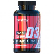 Витамин D для спорта Vansiton Vitamin D3 2500 IU 120 Caps