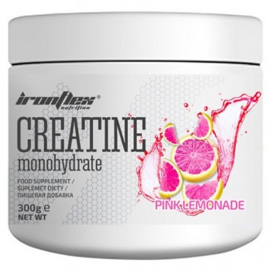 Креатин моногидрат IronFlex Creatine Monohydrate 300 g /120 servings/ Pink Lemonade