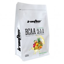 Аминокислота BCAA для спорта IronFlex BCAA Performance 2-1-1 1000 g /200 servings/ Tropical Punch