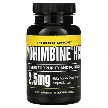 Йохимбе Primaforce Yohimbine HCL 2,5 mg 90 Caps