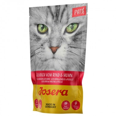  Josera Pate Gulasch vom Rind & Huhn Паштет Гуляш с говядиной и курицей 16x85g, пауч