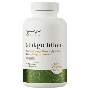 Гинкго Билоба для спорта OstroVit Vege Ginkgo Biloba 60 Caps
