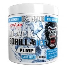 Комплекс до тренировки Activlab Black Gorilla Ice Pump 300 g /30 servings/ Green Apple Комплекс до тренировки Activlab Black Gorilla Ice Pump 300 g /30 servings/ Green Apple