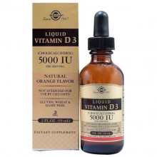 Витамин D Solgar Liquid Vitamin D3 (Cholecalciferol) 5000 IU 59 ml Orange Flavor