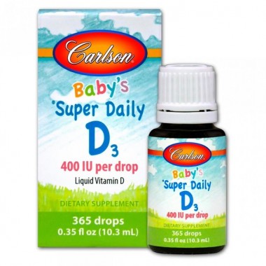 Витамин D Carlson Labs Baby's Super Daily D3 400 IU 10,3 ml