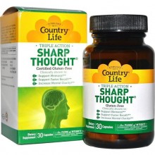 Комплекс для профилактики работы головного мозга Country Life Sharp Thought 30 Caps