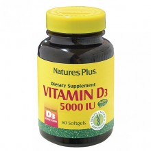 Витамин D Nature's Plus Vitamin D3 5000IU 60 Softgels Витамин D Nature's Plus Vitamin D3 5000IU 60 Softgels
