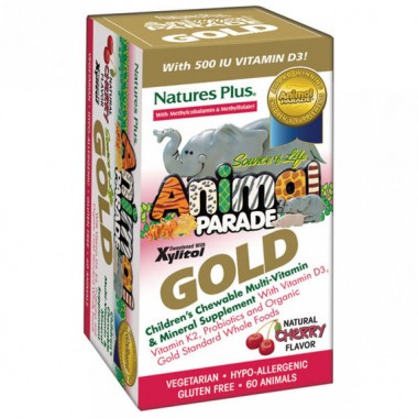Витаминно-минеральный комплекс Nature's Plus Animal Parade Gold 60 Chewable Tabs Cherry