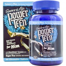 Витаминно-минеральный комплекс Nature's Plus Power Teen for him 60 Chewable Tabs Wild berry flavor