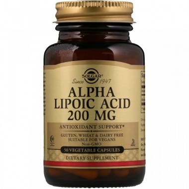Альфа-липоевая кислота Solgar Alpha Lipoic Acid 200 mg 50 Veg Caps
