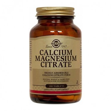 Микроэлемент Кальций Solgar Calcium Magnesium Citrate 100 Tabs