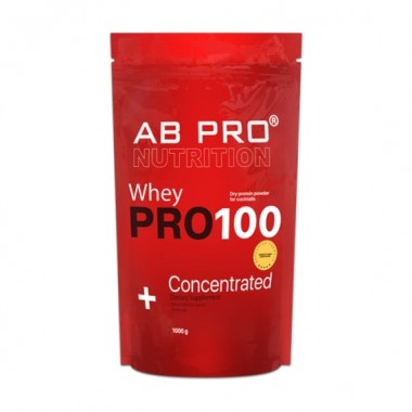 Протеин AB PRO PRO 100 Whey Concentrated 1000 g /27 servings/ Клубника