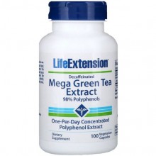 Зеленый чай Life Extension Mega Green Tea Extract Decaffeinated 100 Veg Caps