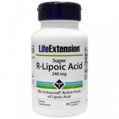 Альфа-липоевая кислота Life Extension Super R-Lipoic Acid 240 mg 60 Veg Caps