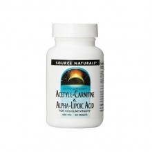 Комплекс Ацетил/Карнитин Source Naturals Acetyl L-Carnitine & Alpha Lipoic Acid 650 mg 60 Tabs