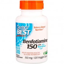 Тиамин Doctor's Best Benfotiamine with BenfoPure 150 mg 120 Veg Caps Тиамин Doctor's Best Benfotiamine with BenfoPure 150 mg 120 Veg Caps