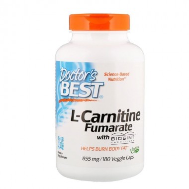 Карнитин Doctor's Best Best L-Carnitine Fumarate 855 mg 180 Veg Caps