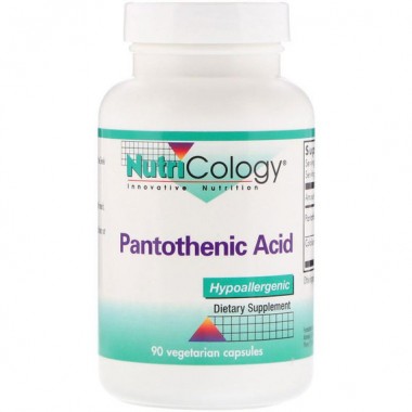 Пантотеновая кислота Nutricology Pantothenic Acid 90 Veg Caps
