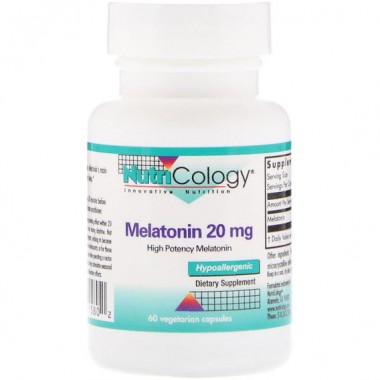 Мелатонин для сна Nutricology Melatonin 20 mg 60 Veg Caps