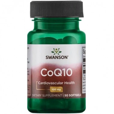 Коэнзим Swanson CoQ10 100 mg 50 Softgels SWA-02560