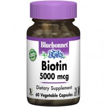 Биотин Bluebonnet Nutrition Biotin 5000 mcg 60 Veg Caps BLB0447 Биотин Bluebonnet Nutrition Biotin 5000 mcg 60 Veg Caps BLB0447