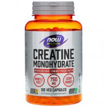 Креатин моногидрат NOW Foods Creatine Monohydrate 750 mg 120 Veg Caps