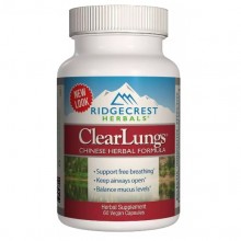 Комплекс для профилактики дыхательной системы RidgeCrest Herbals Clear Lungs 60 Veg Caps RCH134