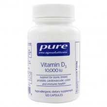 Витамин D Pure Encapsulations Vitamin D3 10000 UI 120 Caps PE-01195