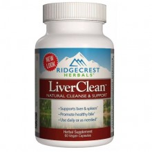 Комплекс для профилактики работы печени RidgeCrest Herbals LiverClean 60 Veg Caps RCH172