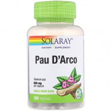 Муравьиное дерево Solaray Pau D'Arco 550 mg 100 Veg Caps SOR01440