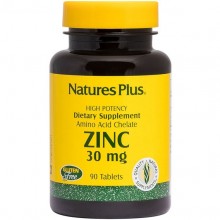 Микроэлемент Цинк Nature's Plus Zinc 30 mg 90 Tabs NTP3641 Микроэлемент Цинк Nature's Plus Zinc 30 mg 90 Tabs NTP3641