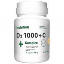 Мультивитамины EntherMeal D3 1000 + С Complex 60 Caps