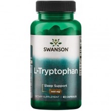 Триптофан Swanson L-Tryptophan 500 mg 60 Caps