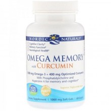 Омега 3 Nordic Naturals Omega memory with curcumin 60 Soft Gels