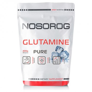 Глютамин для спорта Nosorog Nutrition Glutamine 400 g /80 servings/ Pure