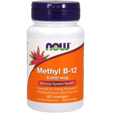 Витамин Б12 NOW Foods Methyl B-12 5000 mcg 60 Lozenges