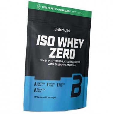 Протеин BioTechUSA Iso Whey Zero 1816 g /72 servings/ Strawberry