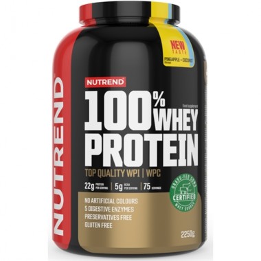 Протеин Nutrend 100% Whey Protein 2250 g /75 servings/ Pineapple Coconut