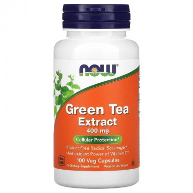 Зеленый чай NOW Foods Green Tea Extract 400 mg 100 Veg Caps