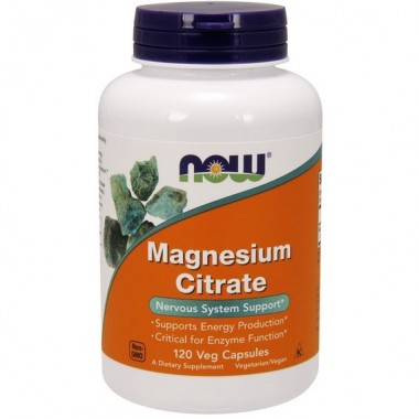 Микроэлемент Магний NOW Foods Magnesium Citrate 120 Veg Caps
