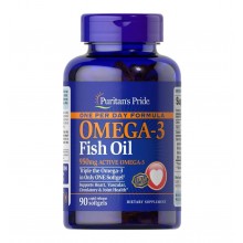 Омега 3 Puritan's Pride Triple Strength Omega-3 Fish Oil 1400 mg (950 mg Active Omega-3) 90 Softgels PTP-32948 Омега 3 Puritan's Pride Triple Strength Omega-3 Fish Oil 1400 mg (950 mg Active Omega-3) 90 Softgels PTP-32948