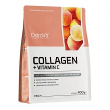 Хондропротектор (для спорта) OstroVit Collagen And Vitamin C 400 g /40 servings/ Peach Хондропротектор (для спорта) OstroVit Collagen And Vitamin C 400 g /40 servings/ Peach