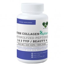 Коллаген En`vie Lab Fish Collagen Complex 4 (1&3 TYPE) 1840 mg 240 Caps