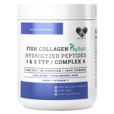 Коллаген En`vie Lab Fish Collagen Complex 4 (1&3 TYPE) 456 g /60 servings/ Pure