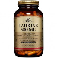 Таурин Solgar Taurine 500 mg 250 Veg Caps SOL-02702