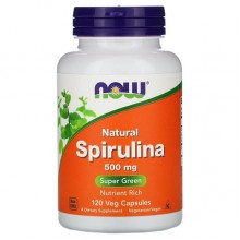Спирулина NOW Foods Spirulina 500 mg 120 Veg Caps