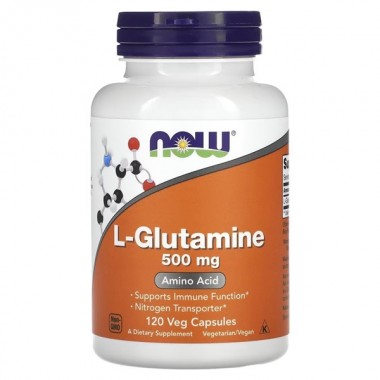 Глютамин NOW Foods L-Glutamine 500 mg 120 Caps