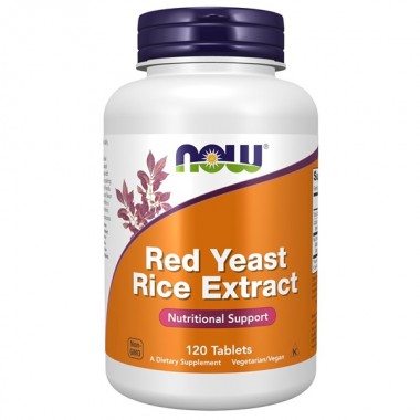 Красный рис NOW Foods Red Yeast rice Extract 1200 mg 120 Tabs