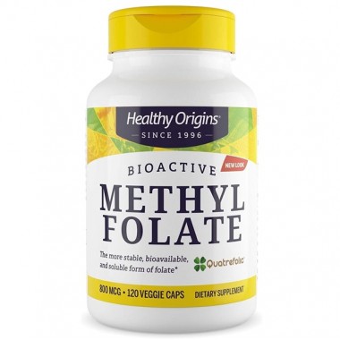 Фолиевая кислота Healthy Origins Methyl Folate 800 mcg 120 Veg Caps