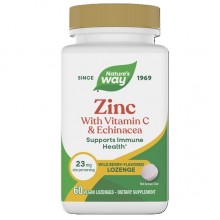 Микроэлемент Цинк Nature's Way Zinc Lozenges 60 Lozenges Wild berry flavor